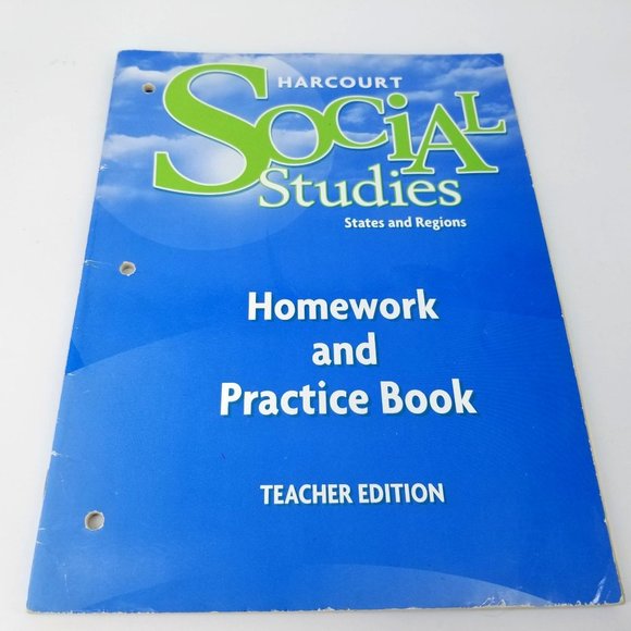 Hartcourt Other Social Studies 4th Grade States Region Homework